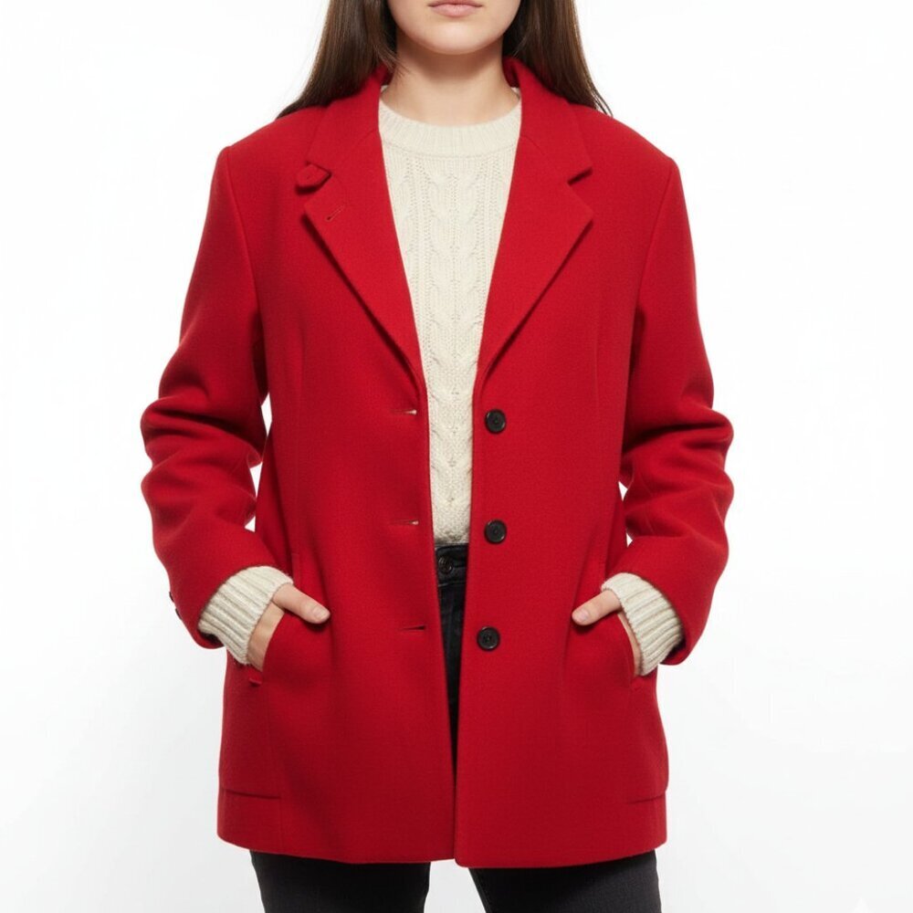 Vintage L.L.Bean Wool Coat Quilted Thinsulate Lined